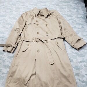 Vintage Gordon Thomas Coat Mens 44 Brown Belted Long Sleeve